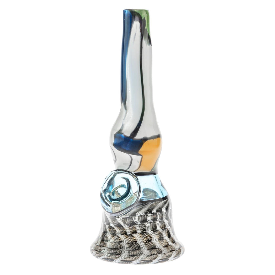 Blue Jay Coilpot Water Pipe on a white background slight front angle - Up N Smoke