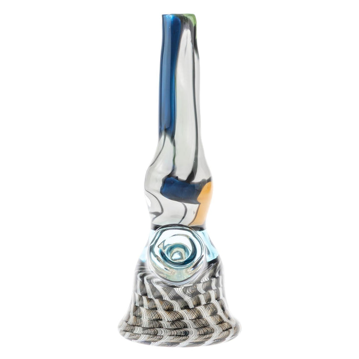 Blue Jay Coilpot Water Pipe on a white background front angle - Up N Smoke