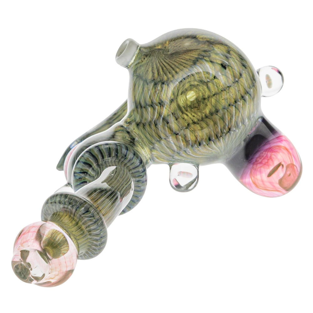 Blue Jay Coilpot Fumed Sherlock Pipe on a white background bowl angle - Up N Smoke