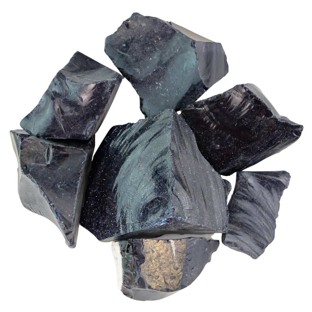 Blue Goldstone Raw on a white background - Up N Smoke
