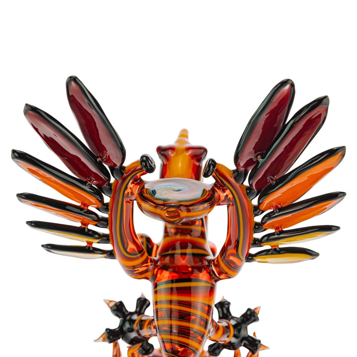 Brain and Chaiah Phoenix Rig Collab on a white background eyelevel mouthpiece angle - Up N Smoke