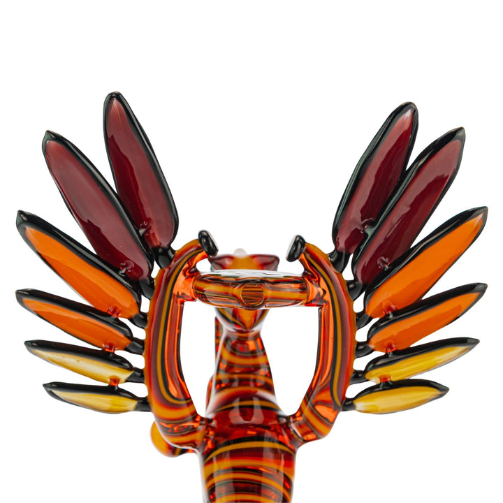 Brain and Chaiah Phoenix Rig Collab on a white background low mouthpiece angle - Up N Smoke