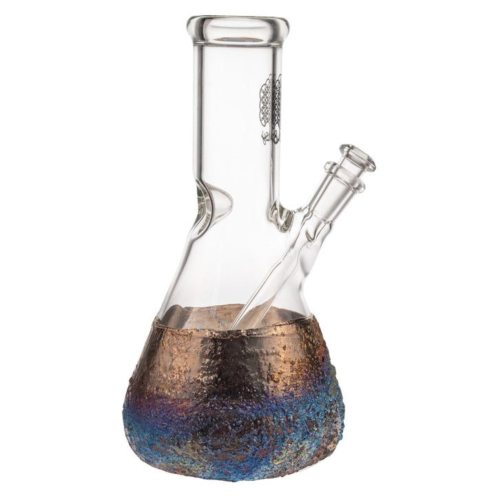 "Right-side view of a Bubsy Bismuth Water Pipe that is made in America with genuine copper and Bismuth," - Up N Smoke.