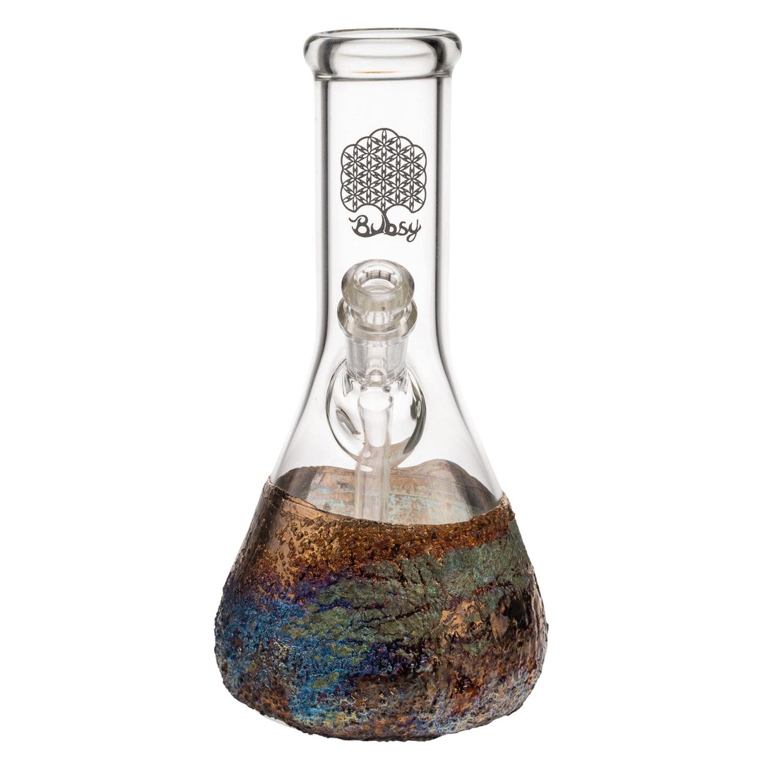"Front of a Bubsy Bismuth Water Pipe that stands at 7.75 inches tall and has a 3.75 inch base," - Up N Smoke.