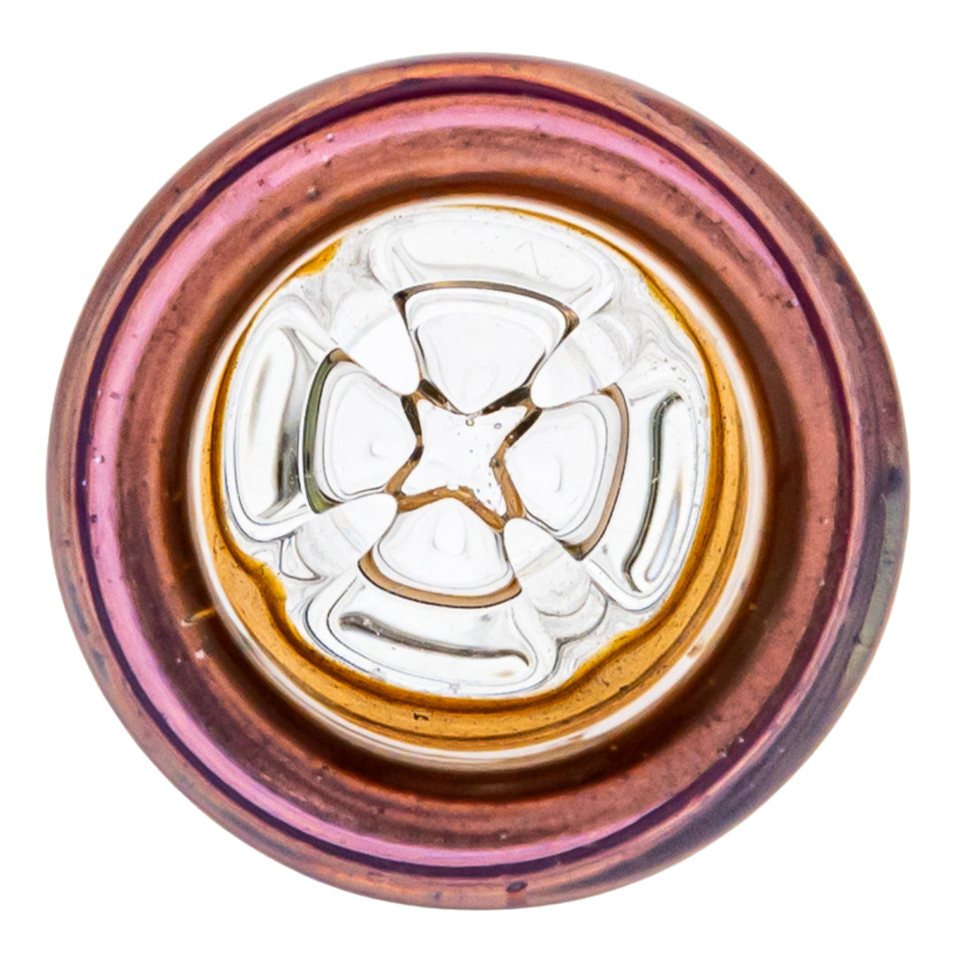 Custom Creations Ratchet Bubbler on a white background bowl filter close up - Up N Smoke