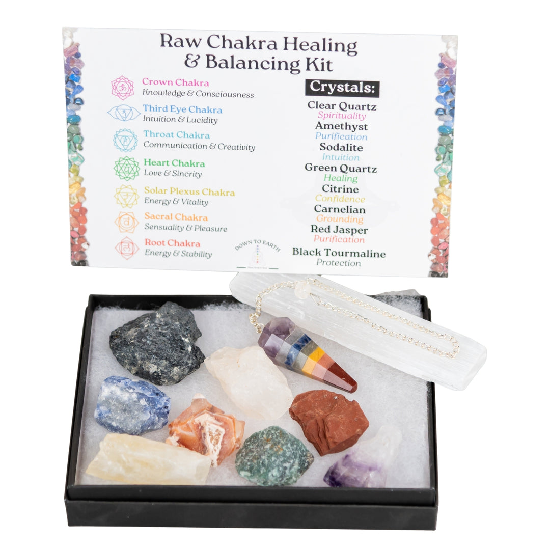 Chakra Balancing & Healing Kit Raw on a white background - Up N Smoke