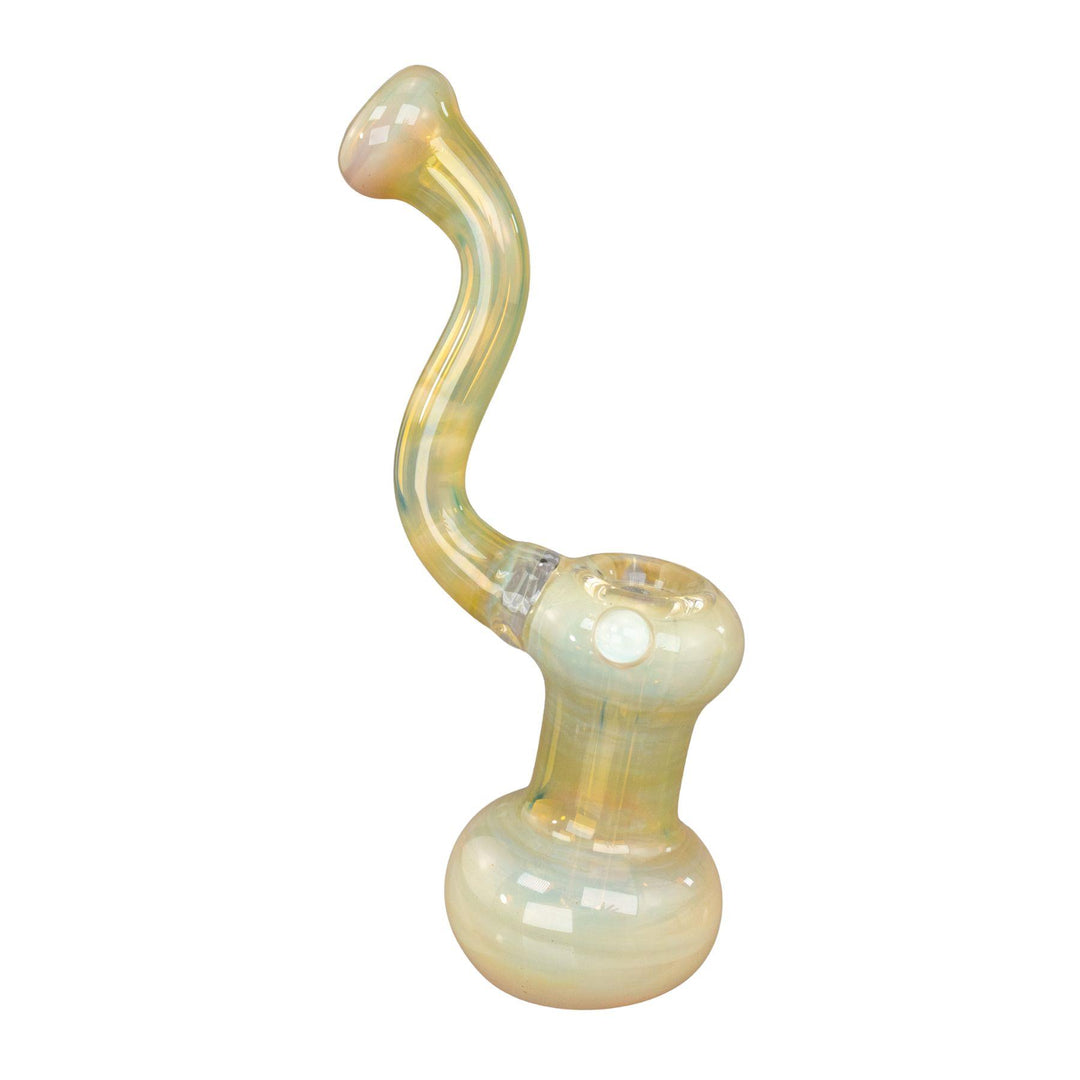 "Right side of a Chris Drags Fumed Bubbler that changes color over time with continued use," - Up N Smoke.