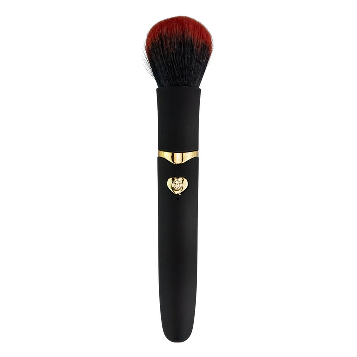 Discreet Makeup Brush Vibrator with usb charging black color photo on a white background - Up N Smoke