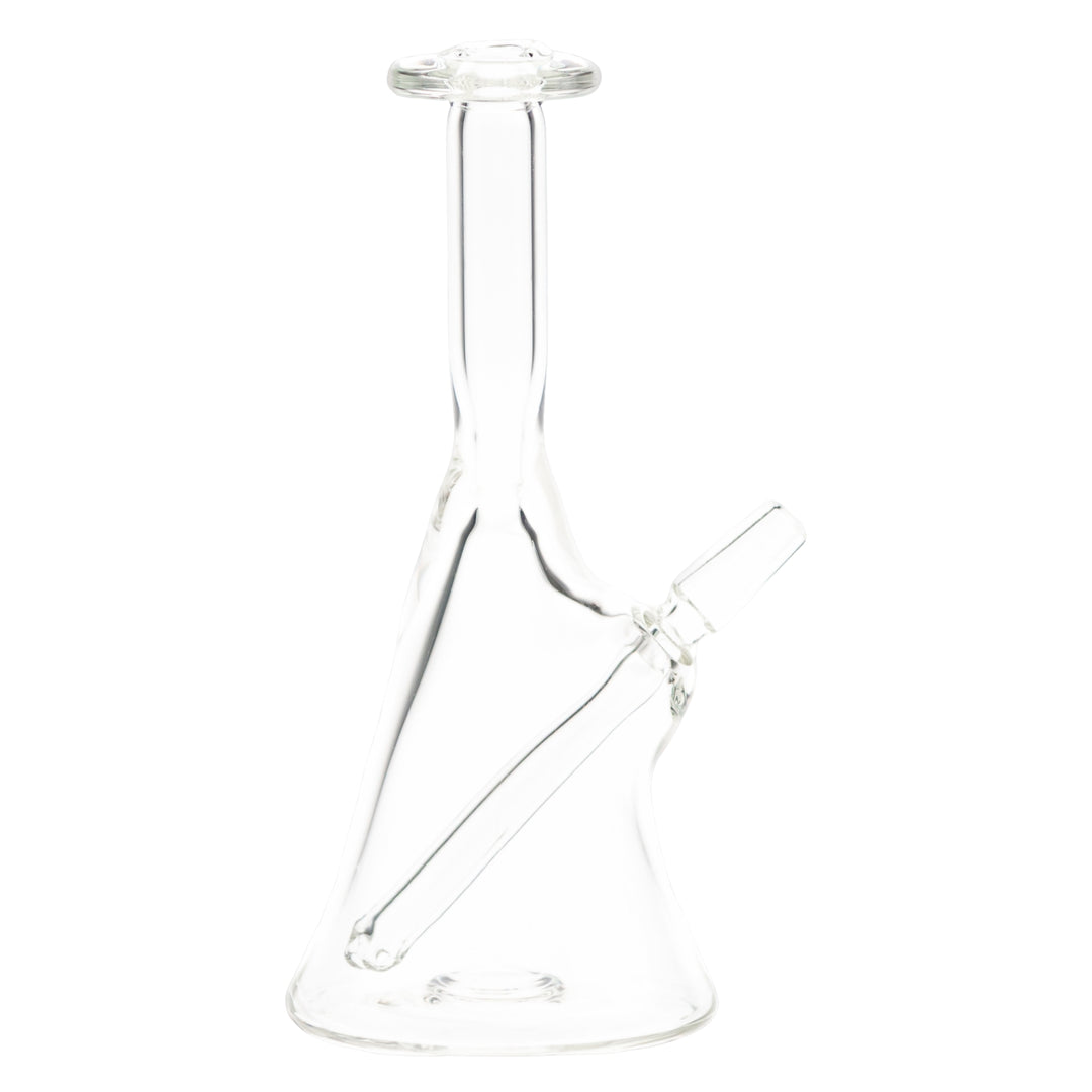Dope Glass Clear Rig right angle on a white background - Up N Smoke
