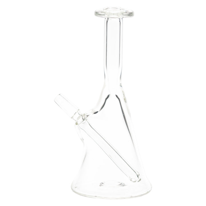 Dope Glass Clear Rig left angle on a white background - Up N Smoke