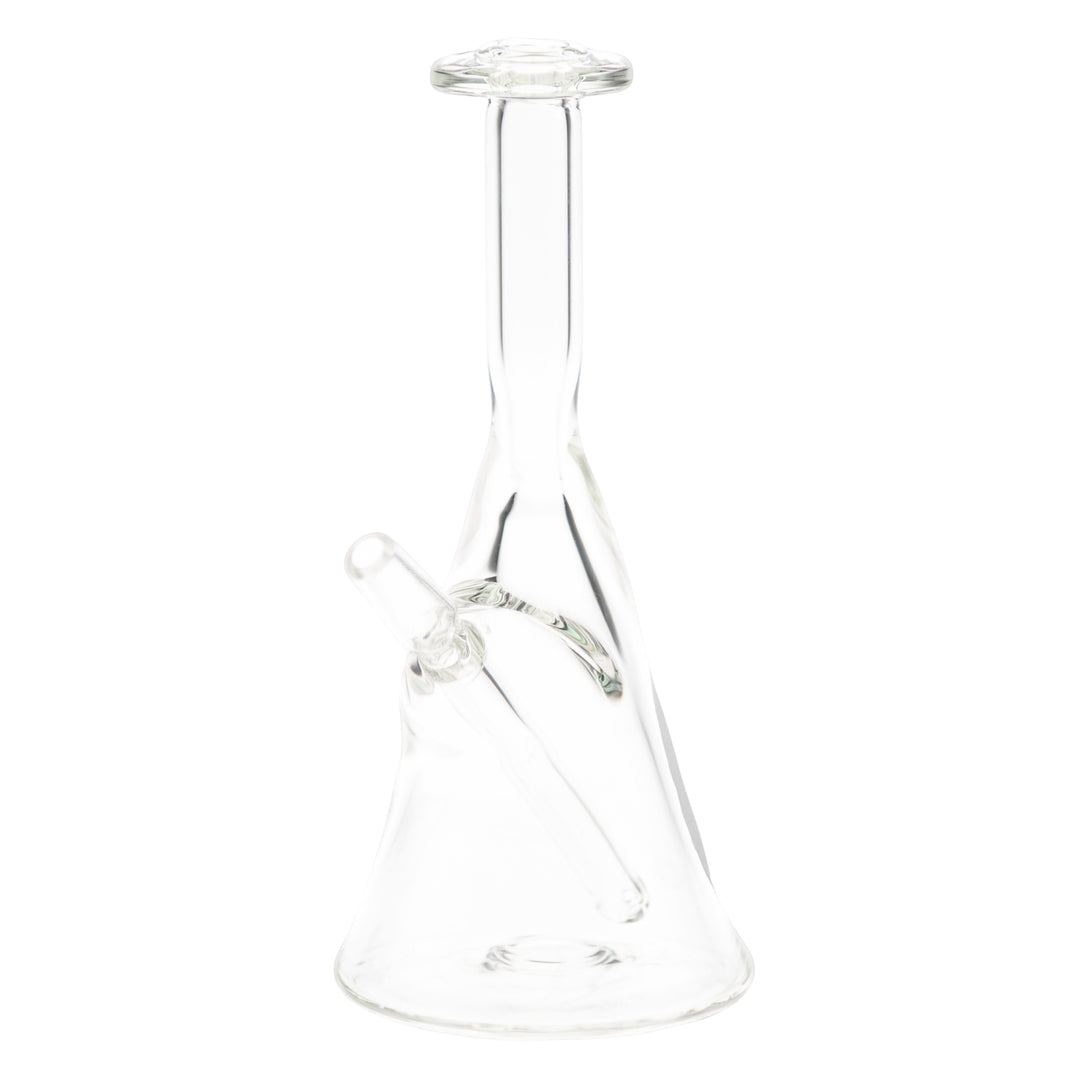 Dope Glass Clear Rig front left angle on a white background - Up N Smoke