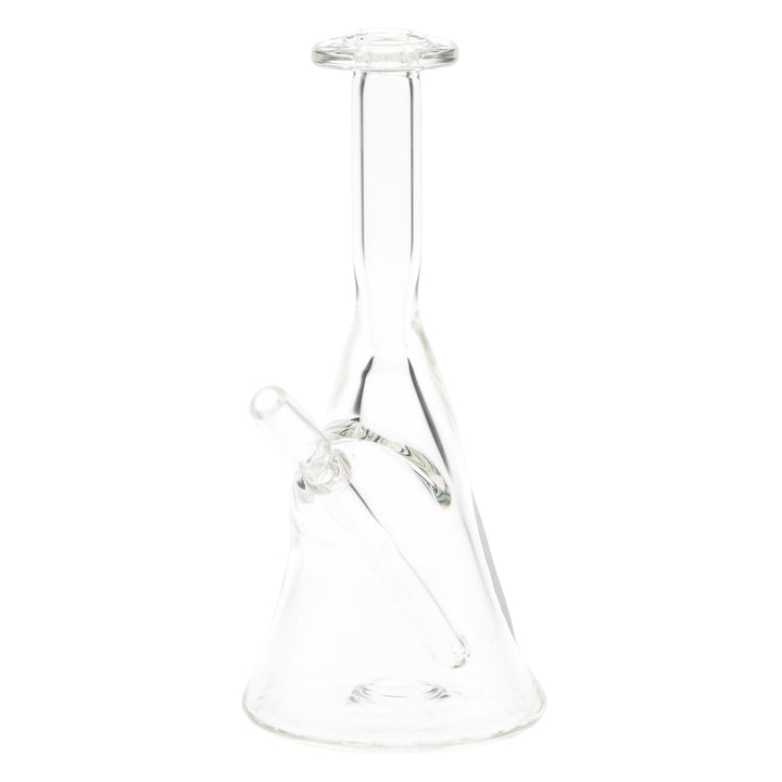 Dope Glass Clear Rig front left angle on a white background - Up N Smoke