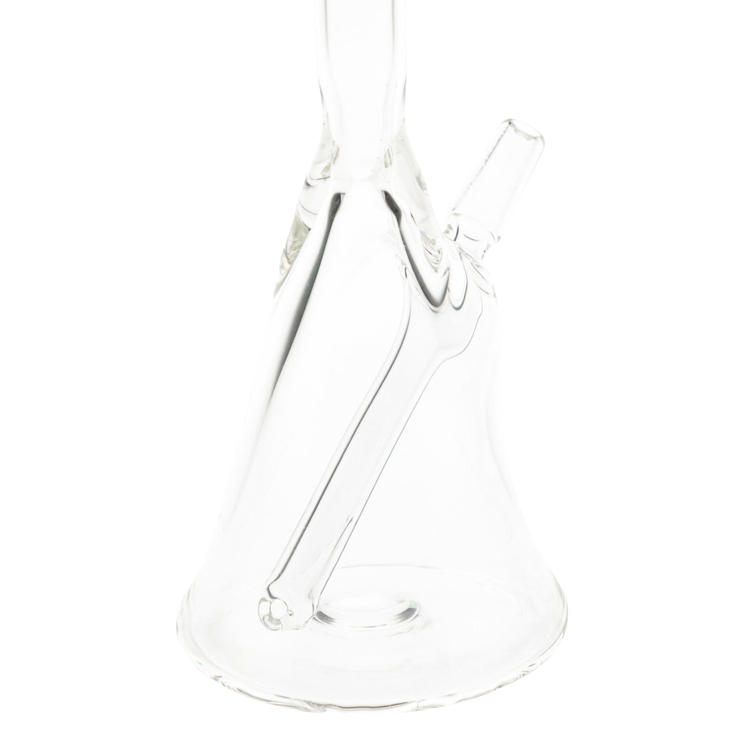 Dope Glass Clear Rig angle on a white background - Up N Smoke