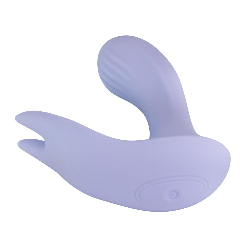 Dual-Stimulation G-Spot Vibrator bottom side on a white background - Up N Smoke