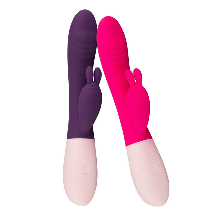 Dual Rabbit G-spot Vibrator group photo on a white background - Up N Smoke