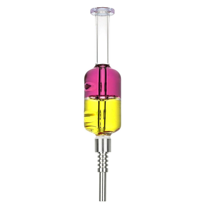 Purple and Yellow Glycerin Dab Straw - Up N Smoke