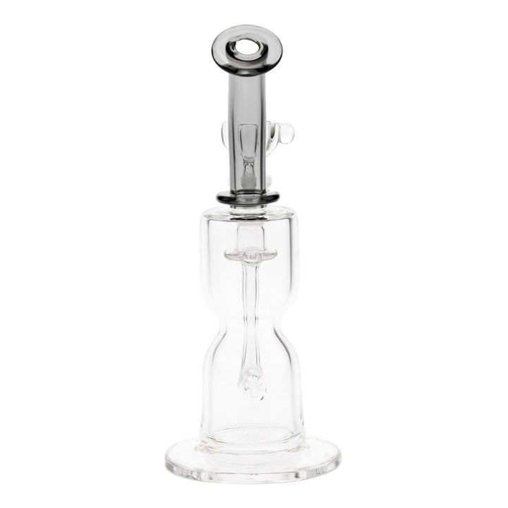 Dume Cross Diffuser Hourglass Mini black neck color back angle displayed on a white background - Up N Smoke