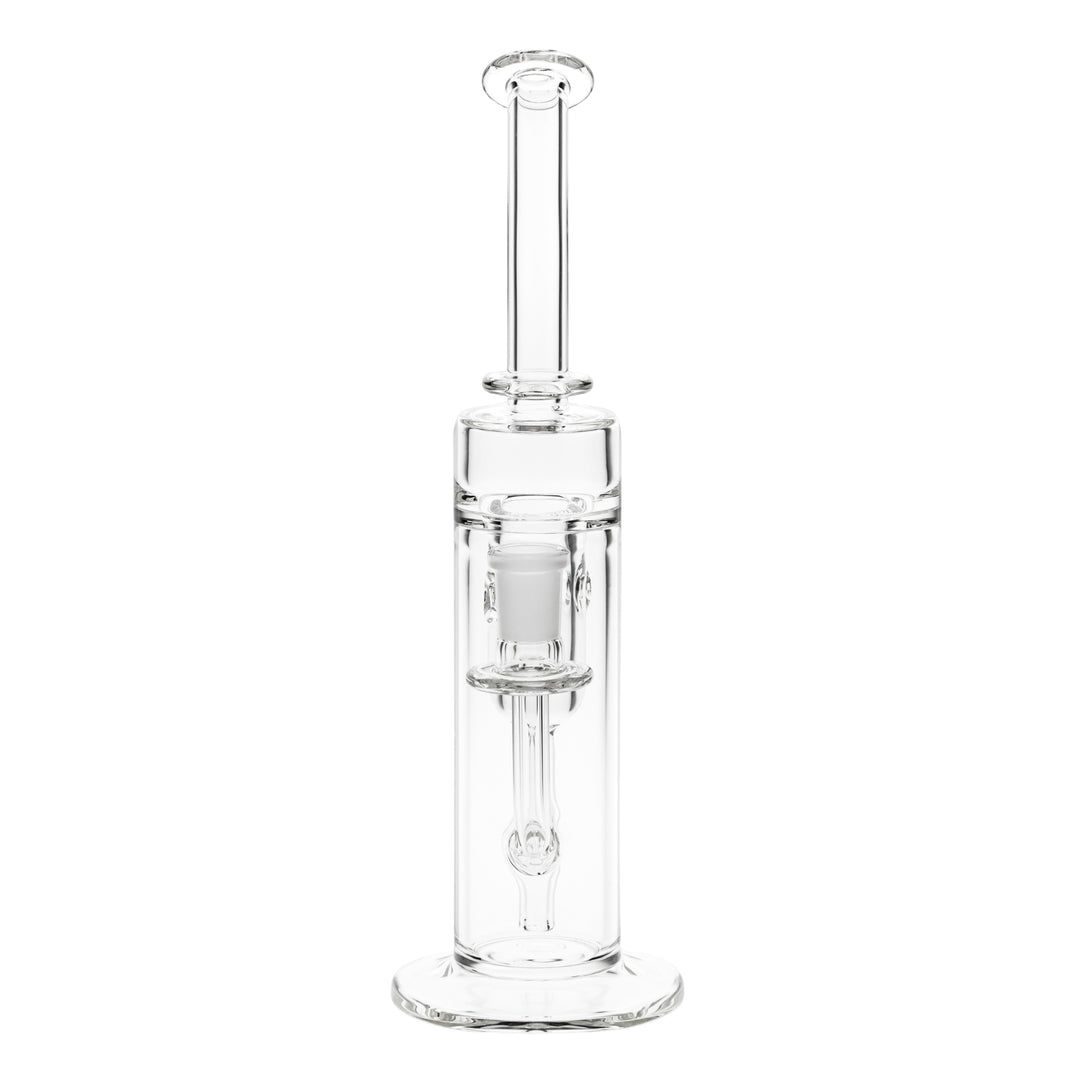 Dume Glass 10” Incycler on a white background front facing angle - Up N Smoke