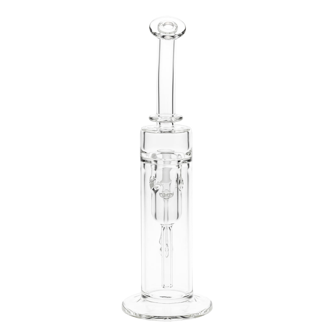 Dume Glass 10” Incycler on a white background back facing angle - Up N Smoke