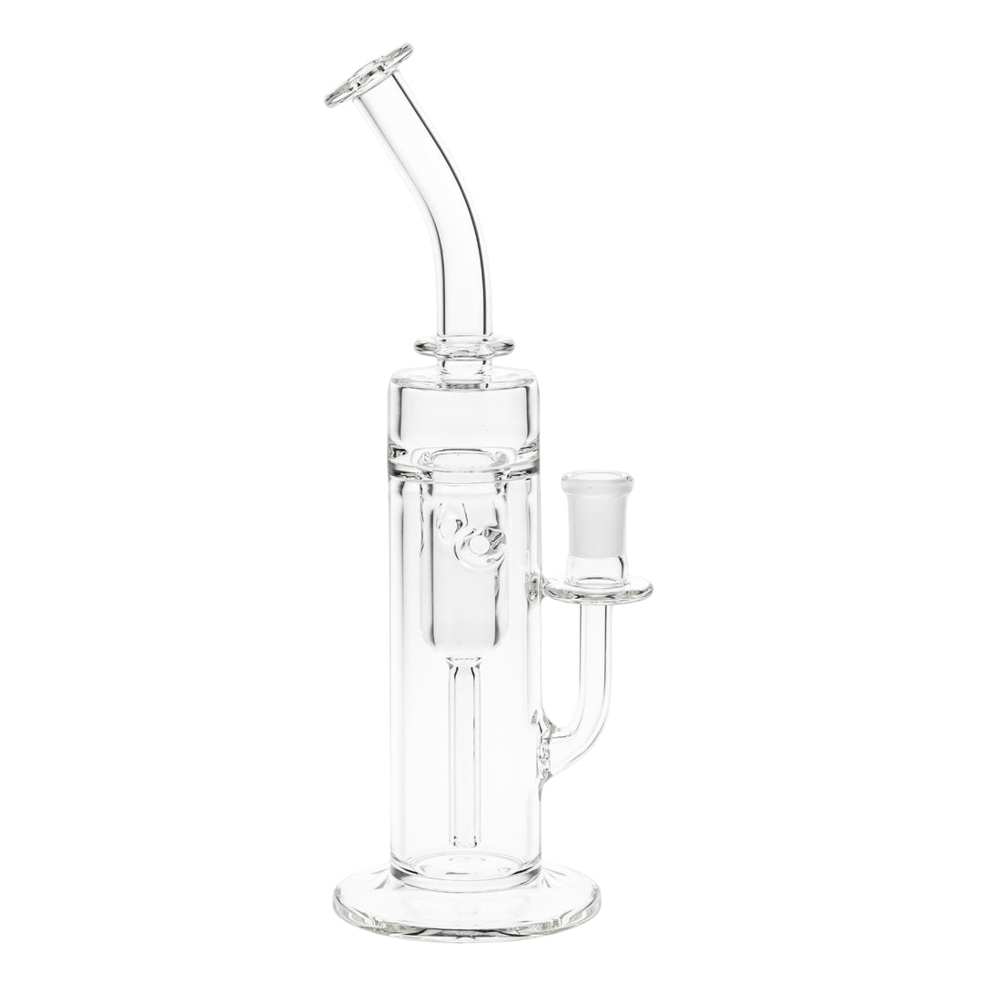Dume Glass 10” Incycler on a white background right facing angle - Up N Smoke