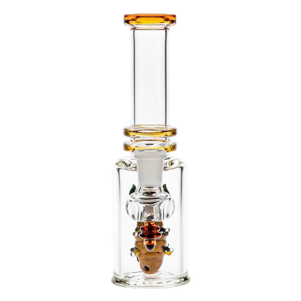 Empire Glassworks Bee Hive Mini Rig on a white background front facing angle - Up N Smoke