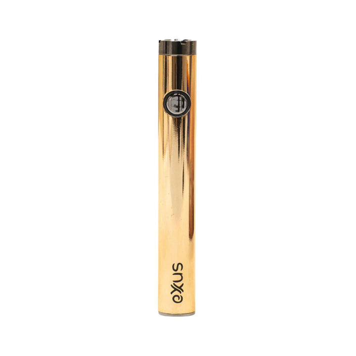 "An Exxus Plus VV 2.0 Cartridge Battery in the color Rose Gold on a white background," - Up N Smoke.