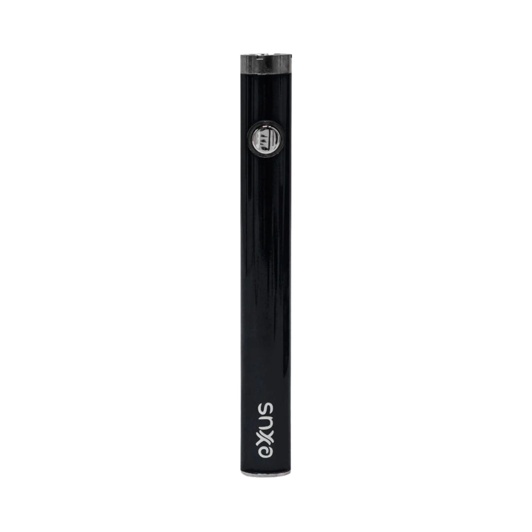 "A single Exxus Slim VV2 510 Battery in the color Raven black. This item is used to vaporize concentrates," - Up N Smoke.