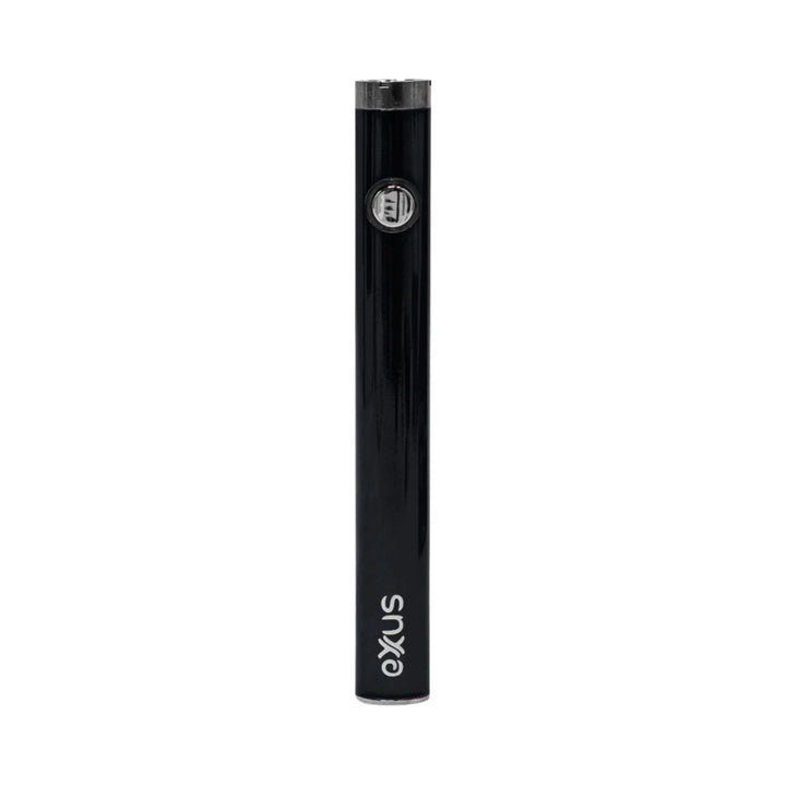 "A single Exxus Slim VV2 510 Battery in the color Raven black. This item is used to vaporize concentrates," - Up N Smoke.