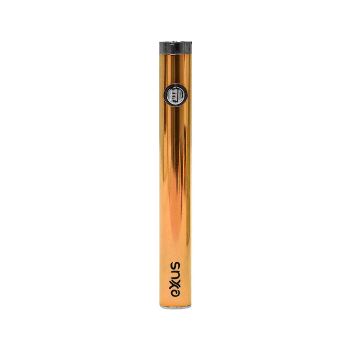 "An Exxus Slim VV2 510 Battery in the color Rose against a white background. This product is used to vaporize concentrates," - Up N Smoke. 