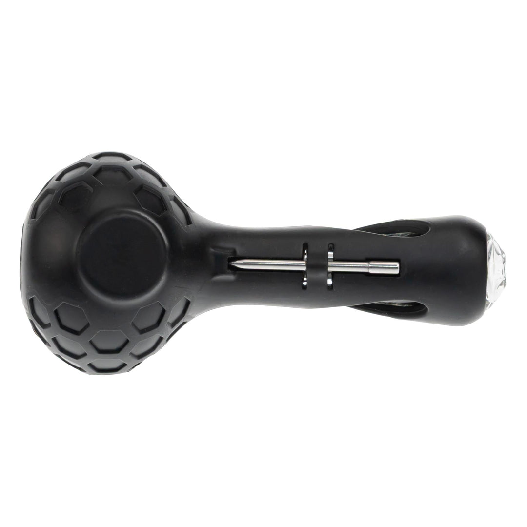 Eyce ProTeck Spoon black back angle on a white background - Up N Smoke