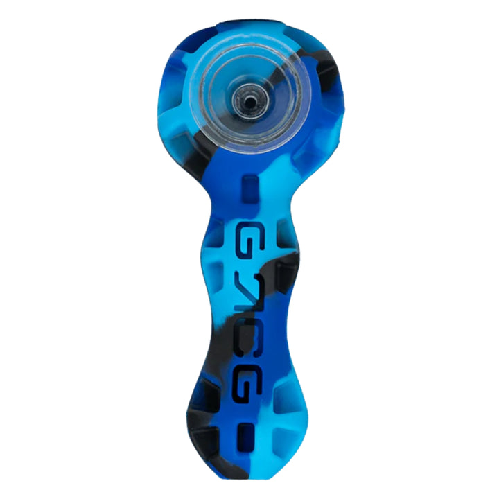 Eyce Silicone Spoon blue color on a white background - Up N Smoke 