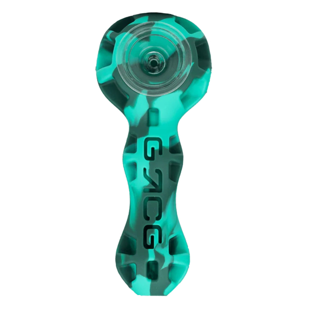 Eyce Silicone Spoon teal color on a white background - Up N Smoke 