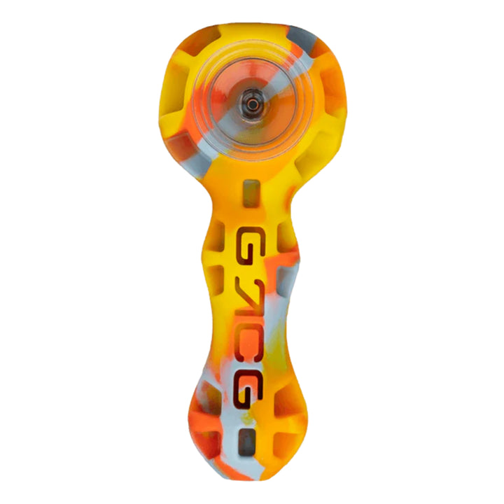 Eyce Silicone Spoon yellow color on a white background - Up N Smoke 