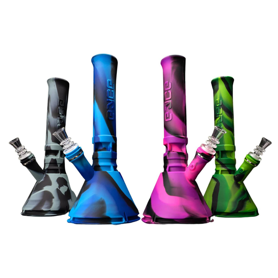 Five colorful Eyce silicone water pipes - Up N Smoke