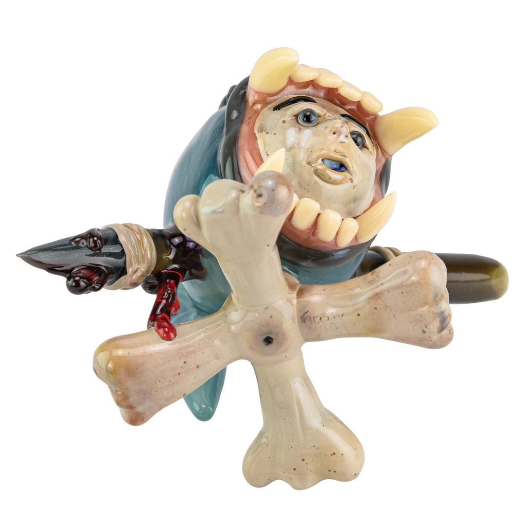 Firefly and WHite Monkey Gorilla Rig Collab on a white background legs angle - Up N Smoke