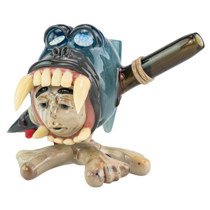 Firefly and WHite Monkey Gorilla Rig Collab on a white background low angle - Up N Smoke