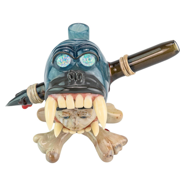 Firefly and WHite Monkey Gorilla Rig Collab on a white background high angle - Up N Smoke