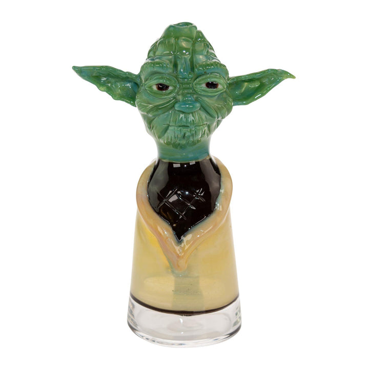 "Front of a Jon Fischbach Yoda Rig on a white background," - Up N Smoke.