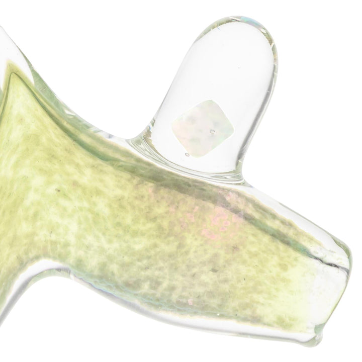 Friendly Fire Fumed Standlock Pipe on a white background cube close-up angle - Up N Smoke