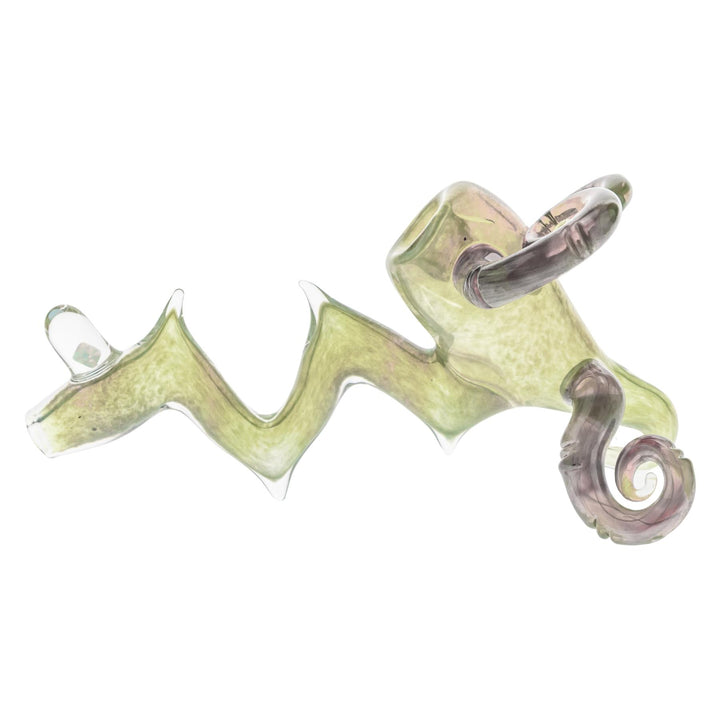 Friendly Fire Fumed Standlock Pipe on a white background right angle - Up N Smoke