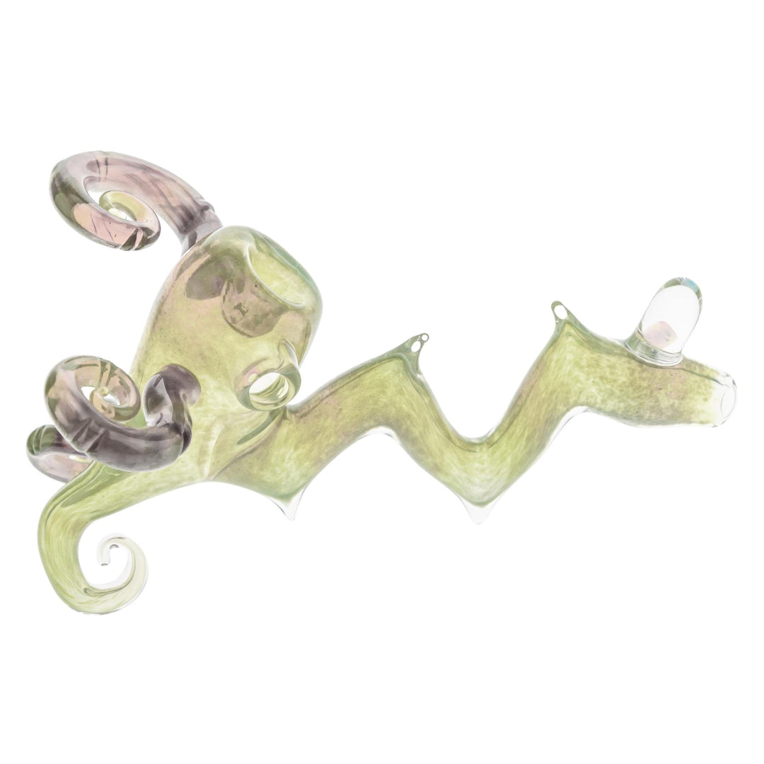 Friendly Fire Fumed Standlock Pipe on a white background slight left angle - Up N Smoke