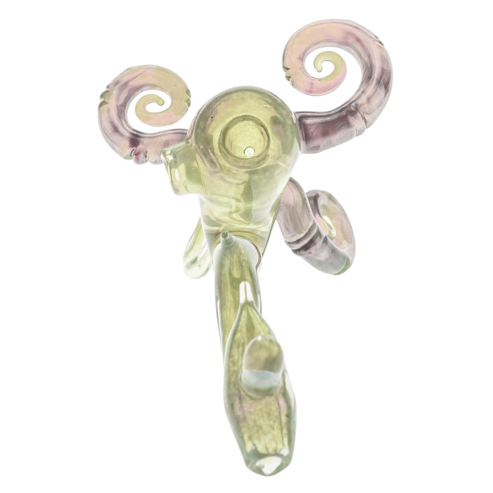 Friendly Fire Fumed Standlock Pipe on a white background front angle - Up N Smoke
