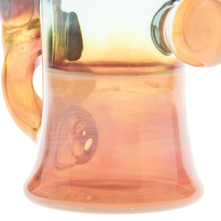 GK Coilpot Fumed Bubbler on a white background close up angle - Up N Smoke