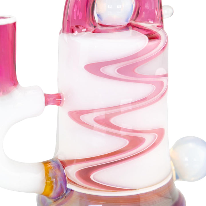 GK Wig Wag Bubbler wig wag close angle on a white background - Up N Smoke 