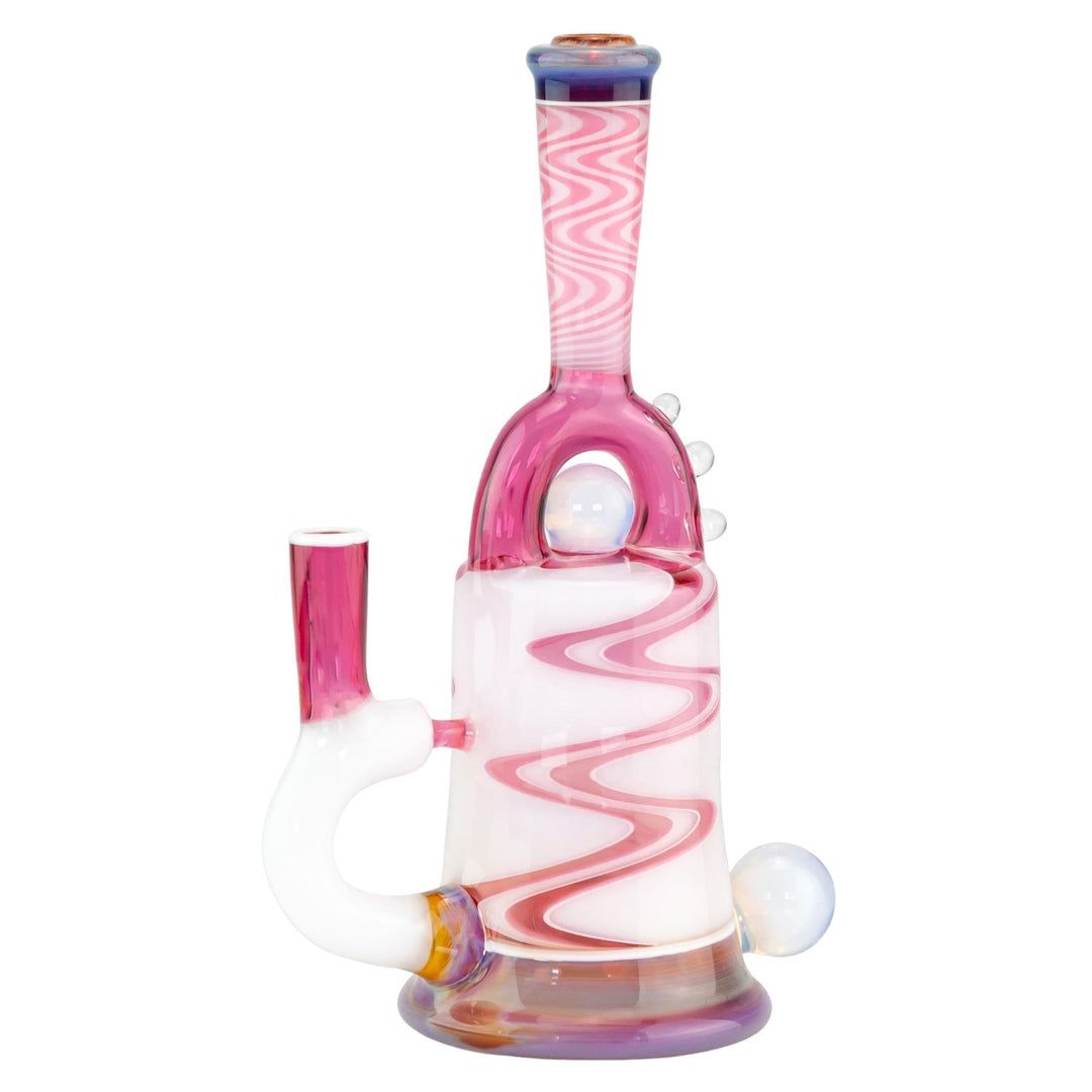 GK Wig Wag Bubbler left front facing angle on a white background - Up N Smoke