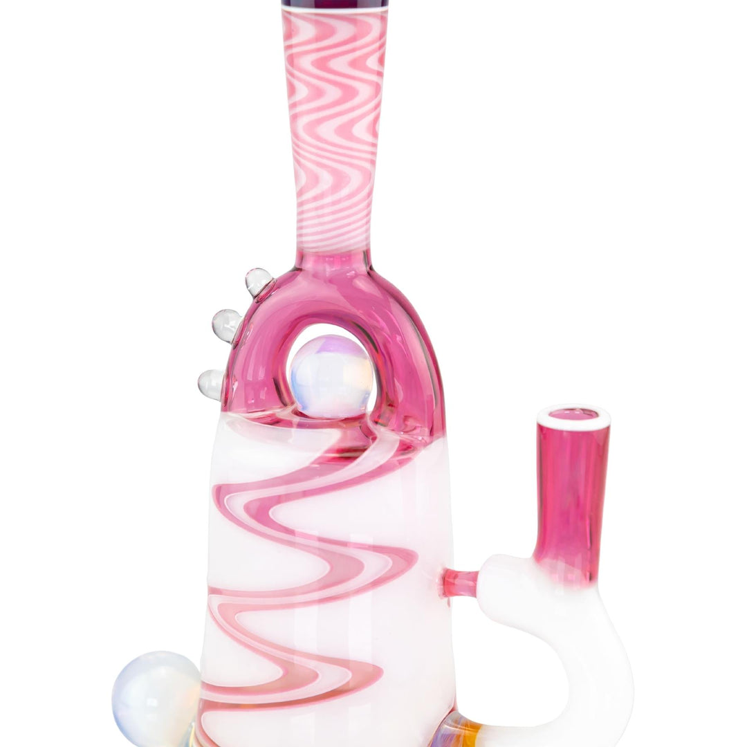 GK Wig Wag Bubbler stem close-up angle on a white background - Up N Smoke