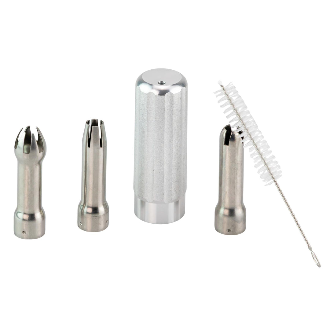 Galaxy Gas Whipped Cream Dispenser accessories on a white background - Up N Smoke