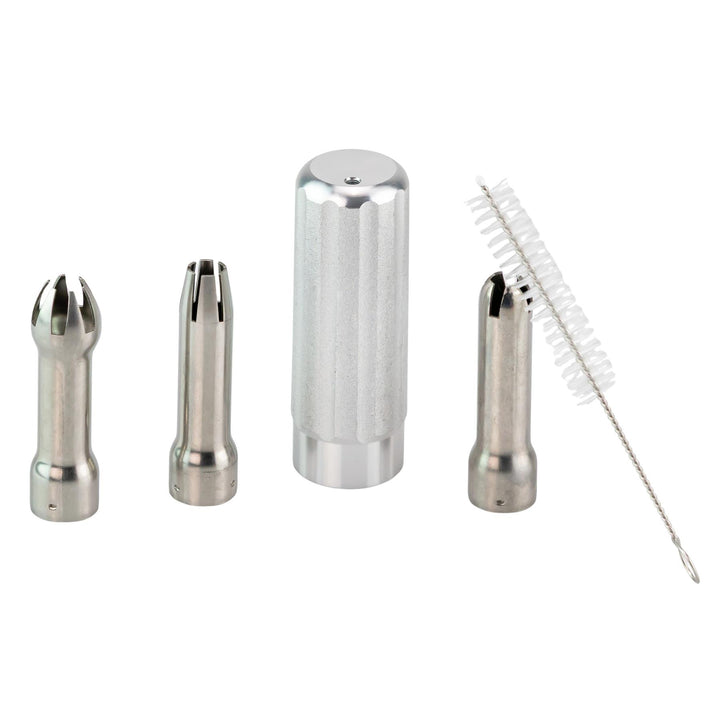 Galaxy Gas Whipped Cream Dispenser accessories on a white background - Up N Smoke