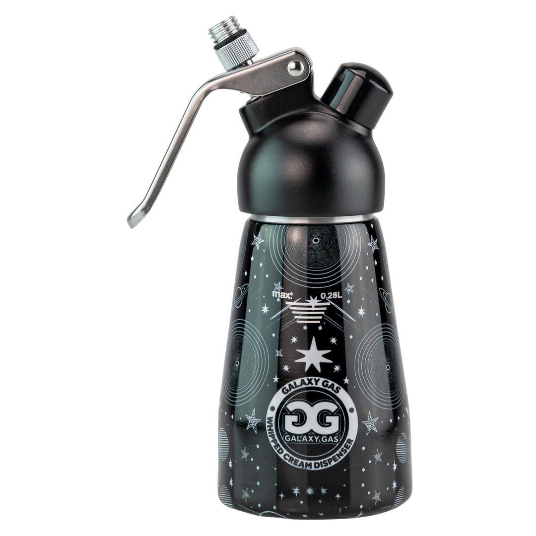Galaxy Gas Whipped Cream Dispenser black color on a white background - Up N Smoke