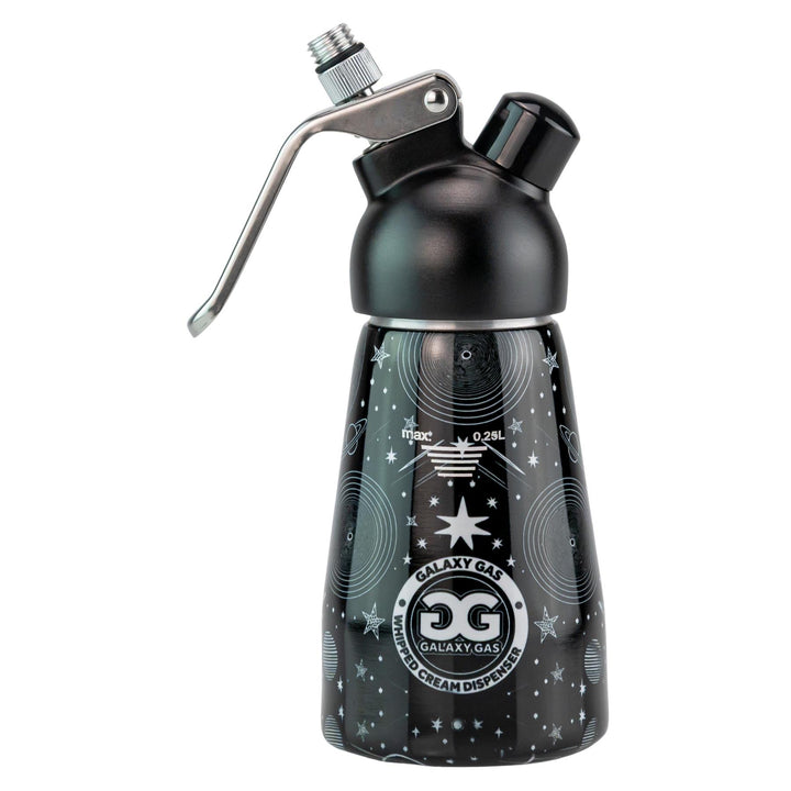 Galaxy Gas Whipped Cream Dispenser black color on a white background - Up N Smoke